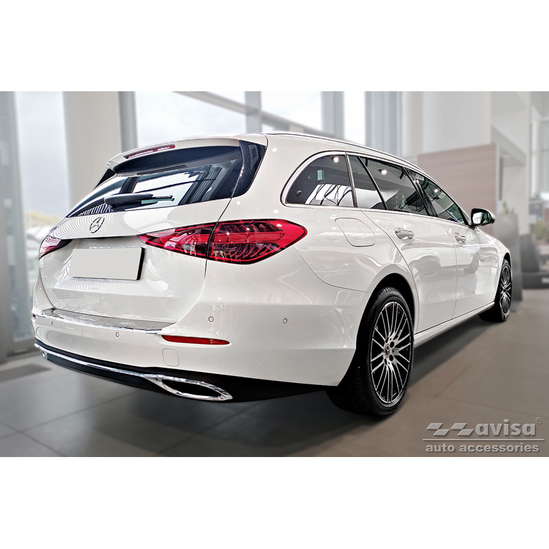 Stainless Steel Rear bumper protector  Mercedes C-Class W206 Kombi 2021- 'Ribs'