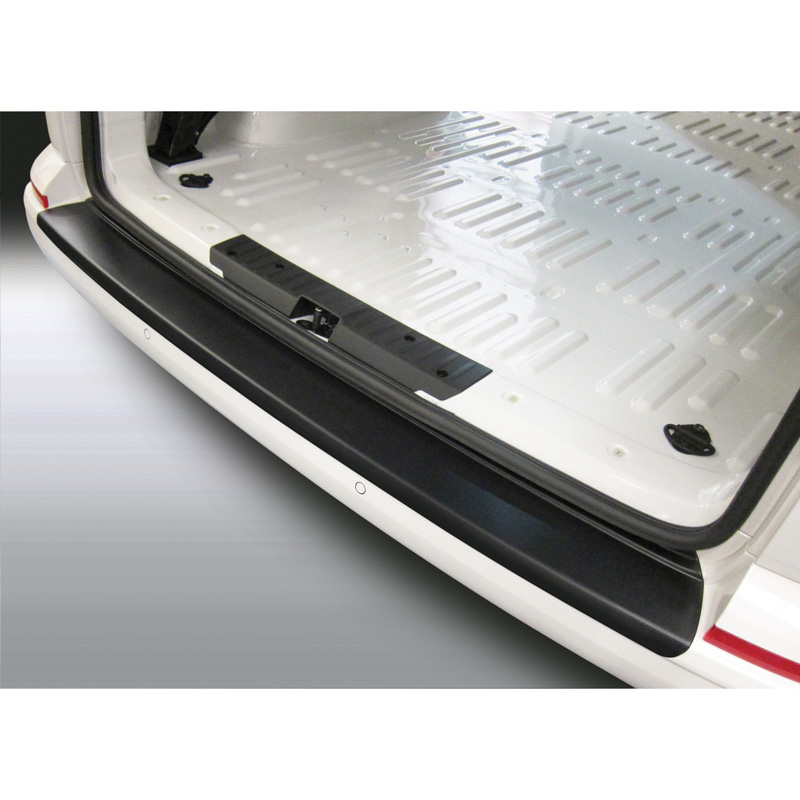 ABS Rear bumper protector  Volkswagen Transporter T6 Caravelle/Multivan 9/2015- with rear hatch Black