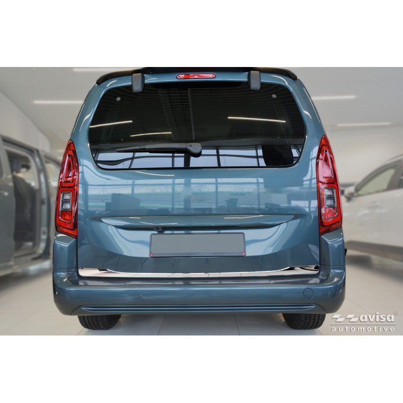Avisa Chrome Stainless Steel Trunk Tailgate Trim Cover  Toyota Proace City Verso 2019-2024 & Facelift 2024-