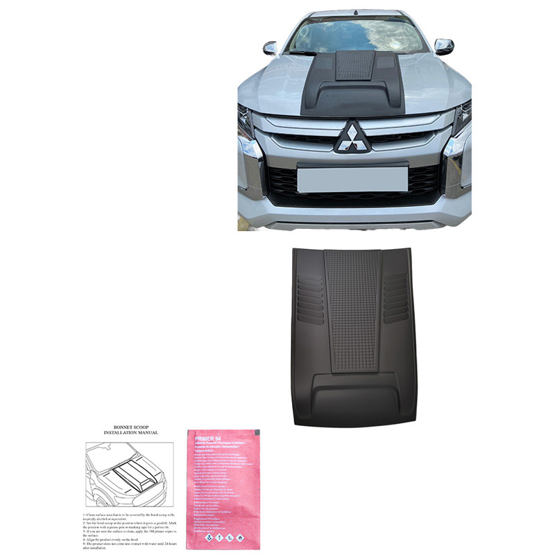 Bonnet Scoop  Mitsubishi L200 Triton 6 2019- - Matt black