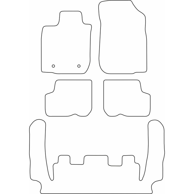 Set car mats  Dacia Logan MCV 2005-2013 (7 persons)
