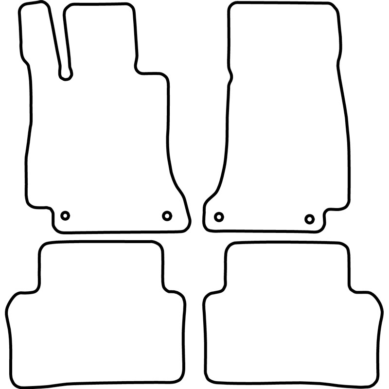 Set velour car mats  Mercedes E-Class W213 2016-