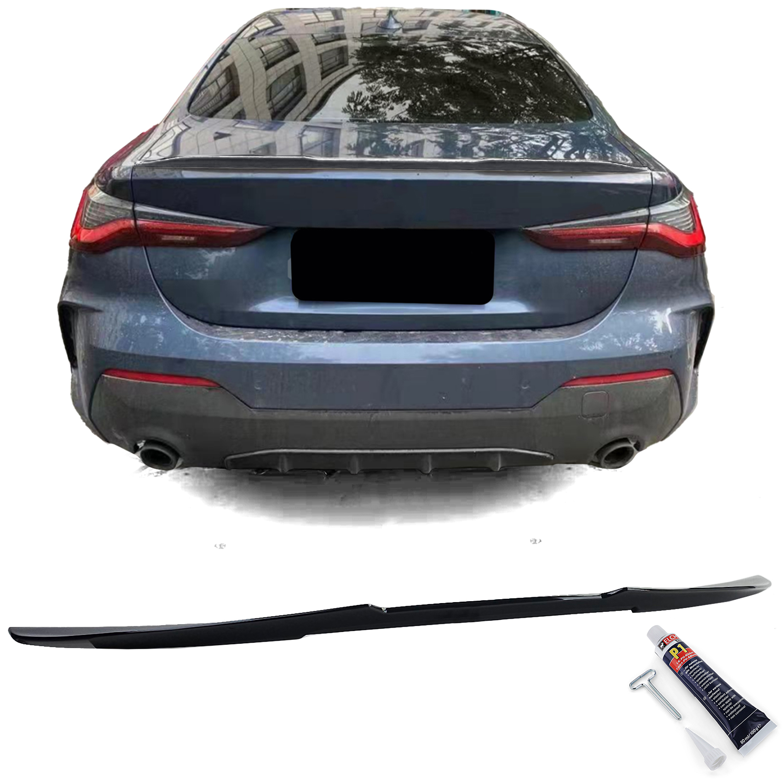 Spoiler passend voor BMW 4 Serie G22 / G23 Glans Zwart