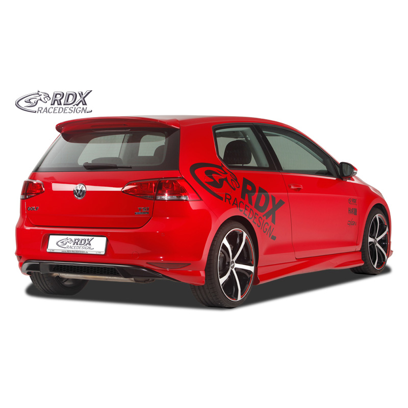 Rear bumper skirt 'Diffuser'  Volkswagen Golf VII HB 3/5-doors 2012- 'GTI-Look' excl. GTi/GTD (PUR)