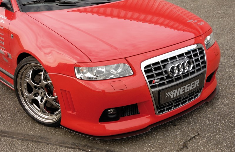 Carbon-Look Spoilerzwaard gevormd voor Frontbumper Audi A3 8L S3