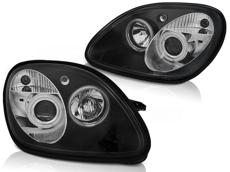 Headlights Mercedes SLK 95-.. Angel Eyes Black
