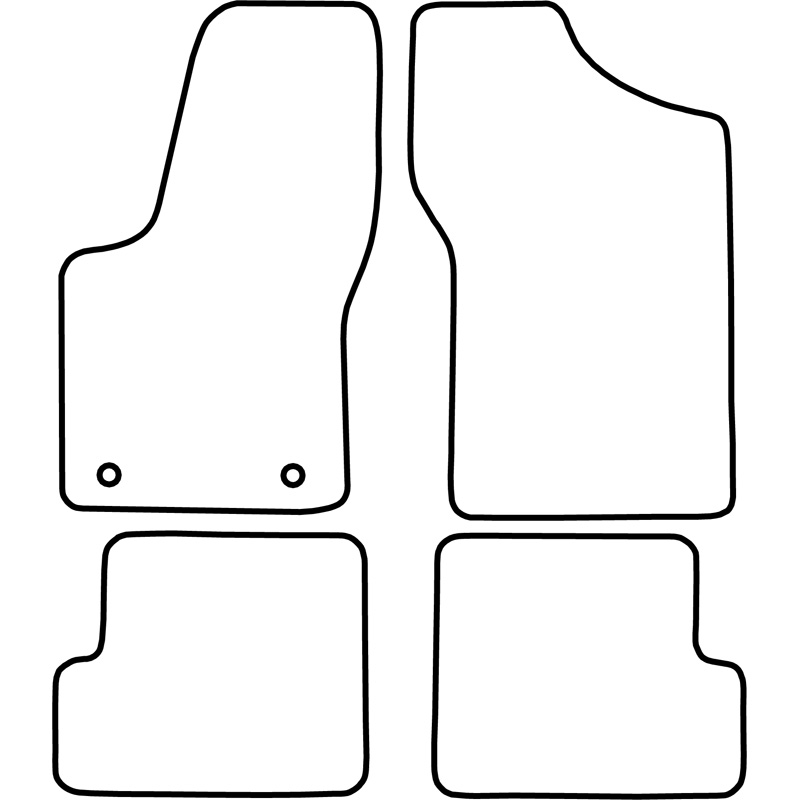 Set car mats  Fiat Seicento 1998-2005