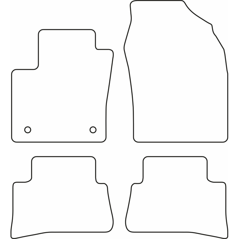 Set velour car mats  Toyota C-HR 2016-