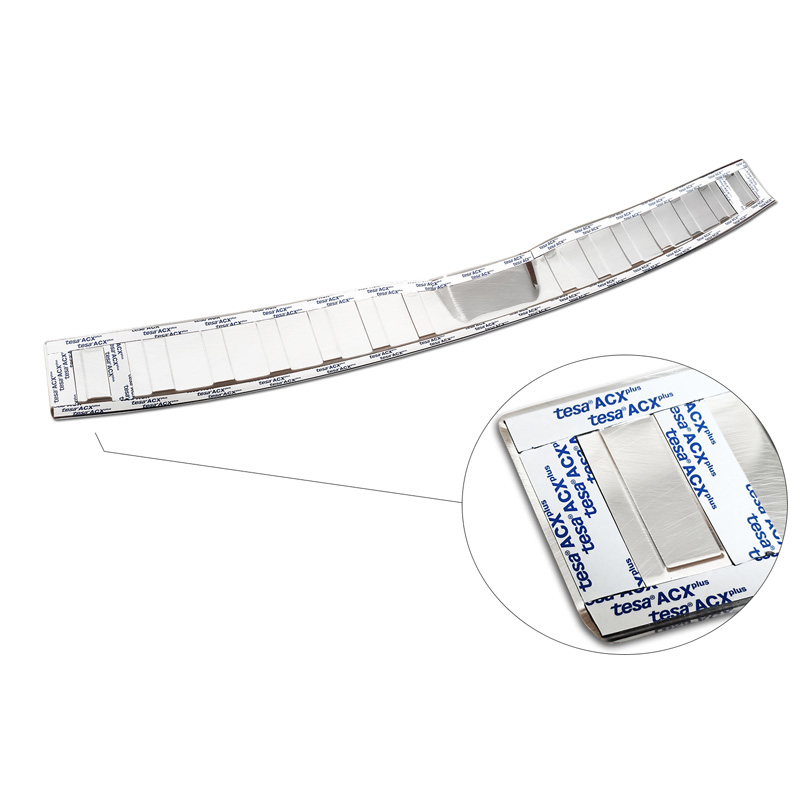 Stainless Steel Rear bumper protector  Dacia Spring 2020- 'Ribs'