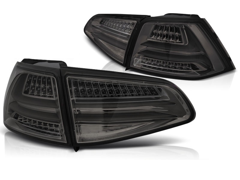 Tail Lights VW Golf VII Smoke LED Tube Set of LED Tail Lights