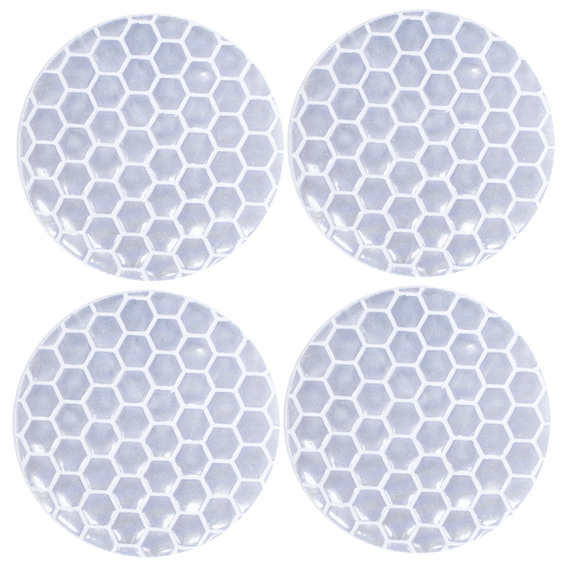 Simoni Racing Sticker set 'Reflective' - White - Set of 4 pieces