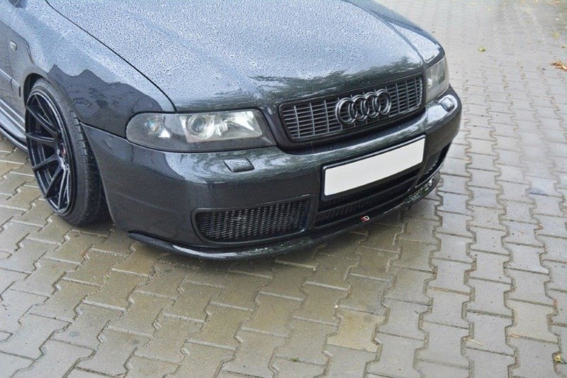 Voorspoiler passend voor Audi S4 B5 Glanzend Zwart