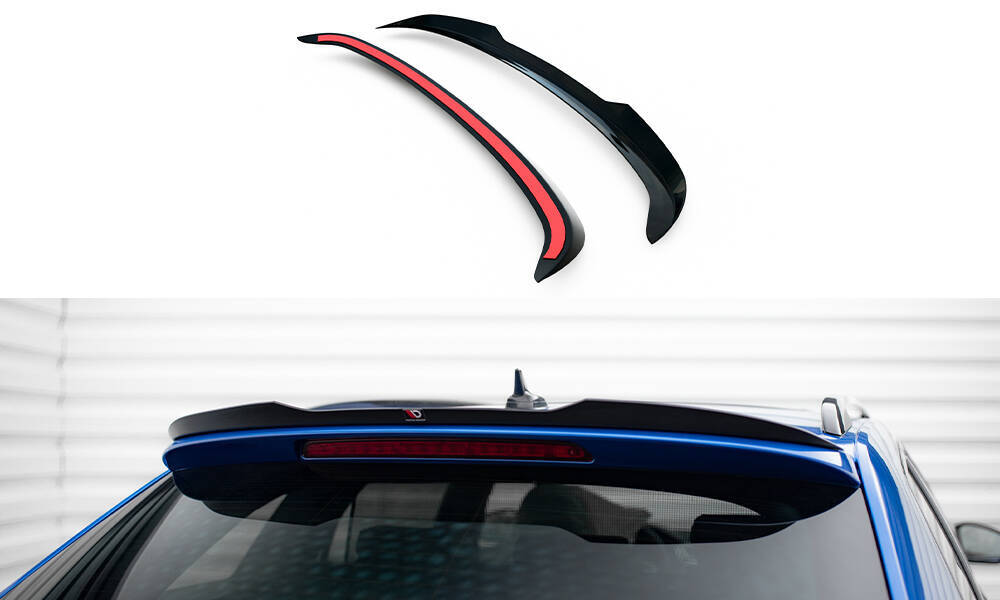 Spoiler passend voor Skoda Superb Combi MK3 Facelift Maxton Glans Zwart