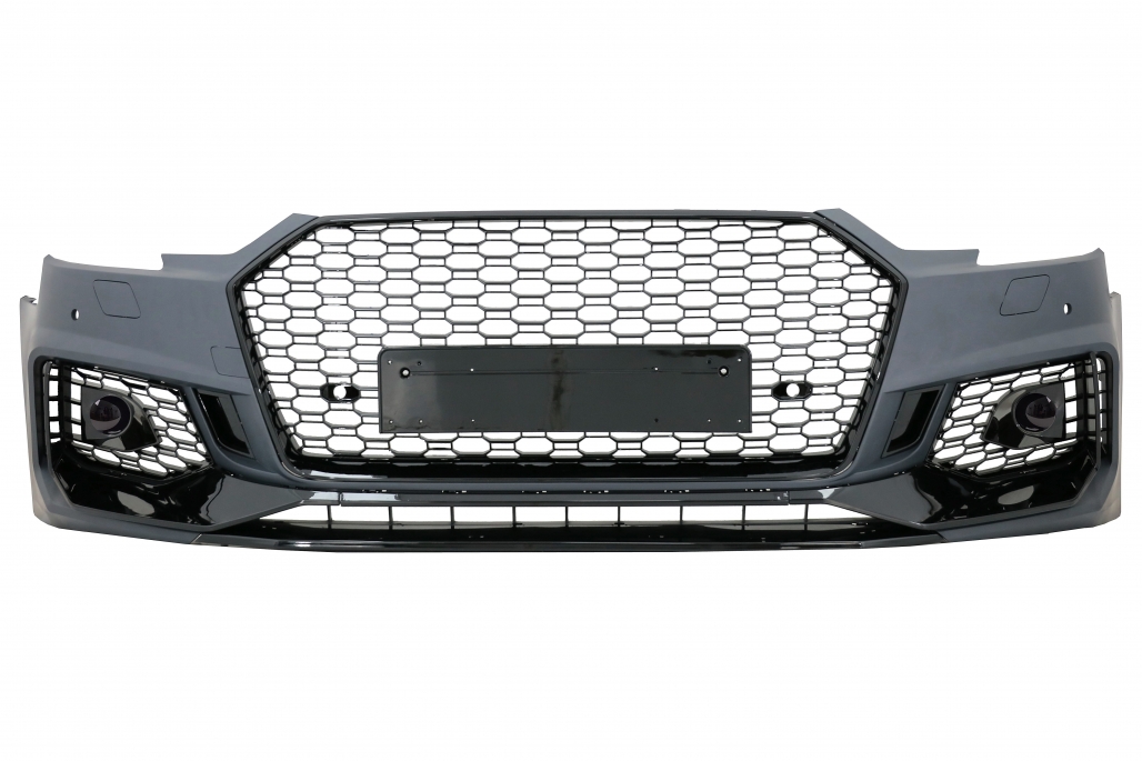 Voorbumper passend voor Audi A4 B9 2015-2019 RS4 Look Zwart
