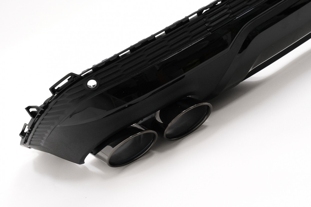 Diffuser passend voor Audi Q7 SUV 4M Facelift (2020-up) SQ7 Design Zwart