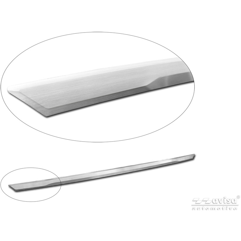 Avisa Brushed Stainless Steel Trunk Tailgate Trim Cover  Skoda Octavia IV Combi (NX5) 2019-2024 & Facelift 2024-