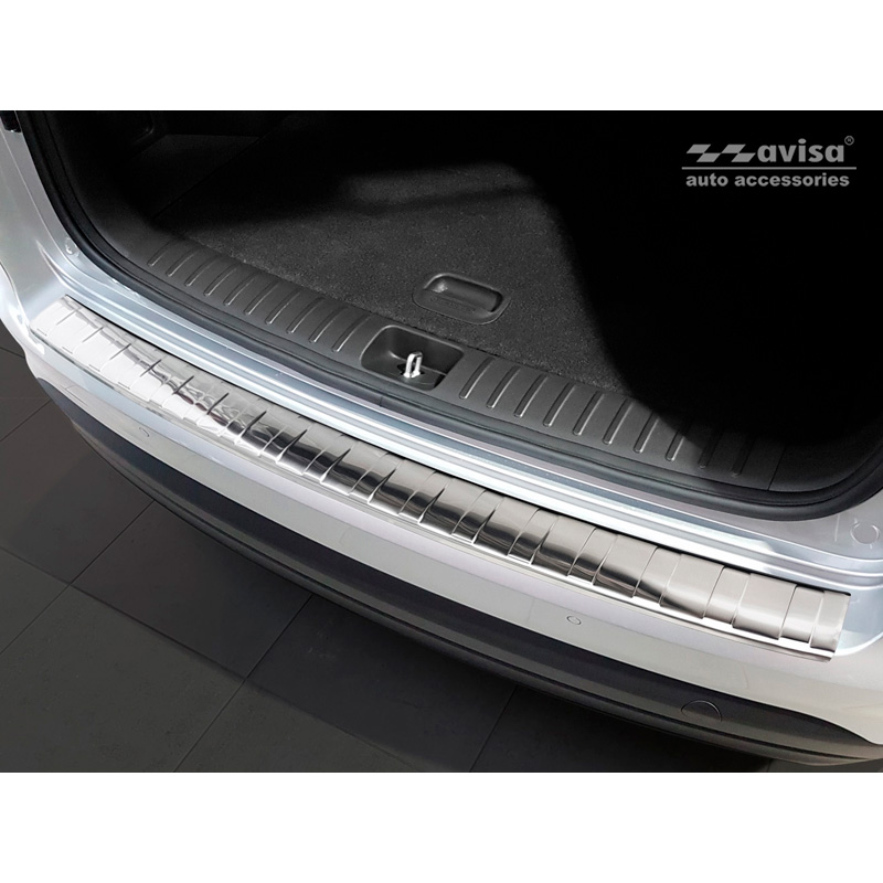 Stainless Steel Rear bumper protector  Hyundai Tucson FL 2018- 'Ribs'