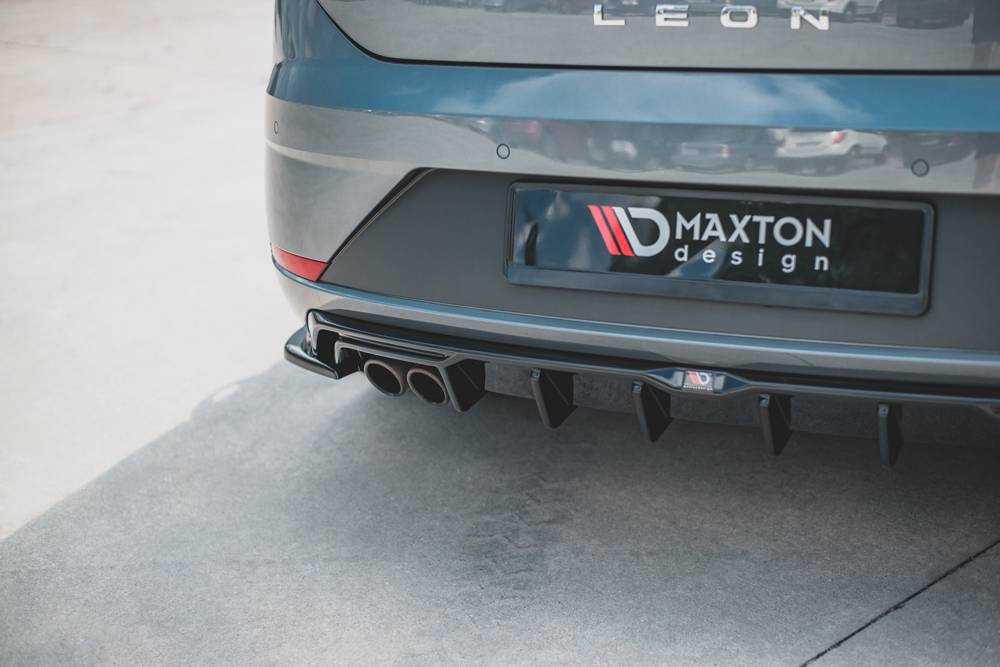 Diffuser passend voor Seat Leon Mk3 FR Facelift Glans Zwart