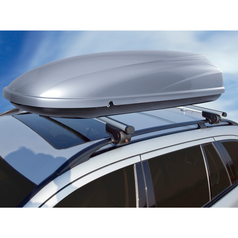Universal Roof bar set Twinny Load Aluminum Driver 124cm for cars with open roof rails