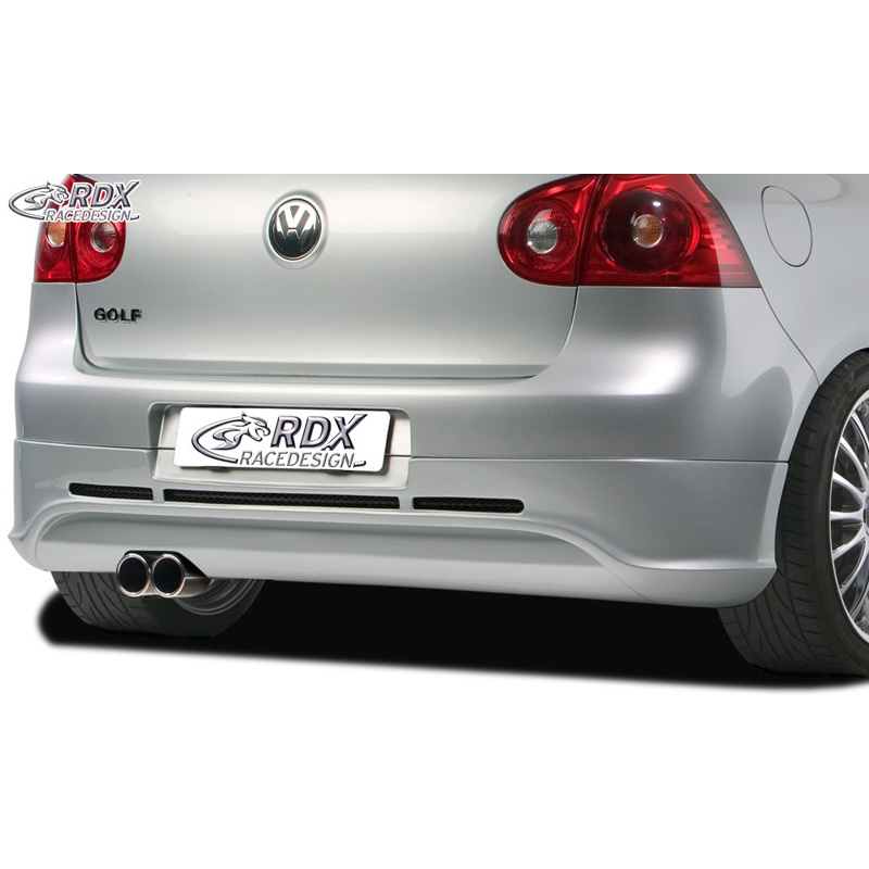 Rear bumper skirt  Volkswagen Golf V GTI/R Hatchback 3/5-doors 2003-2008 (exhaust left) excl. Variant/Plus (ABS)