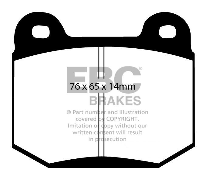 EBC Brakes SUBARU Impreza 2.5 Turbo WRX STi 2006-.. Remblokken a