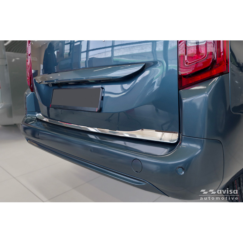 Avisa Chrome Stainless Steel Trunk Tailgate Trim Cover  Toyota Proace City Verso 2019-2024 & Facelift 2024-