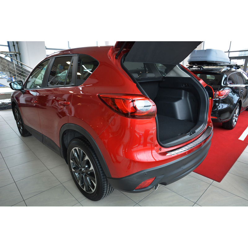Black Stainless Steel Rear bumper protector  Mazda CX-5 2012-2017 'Ribs'