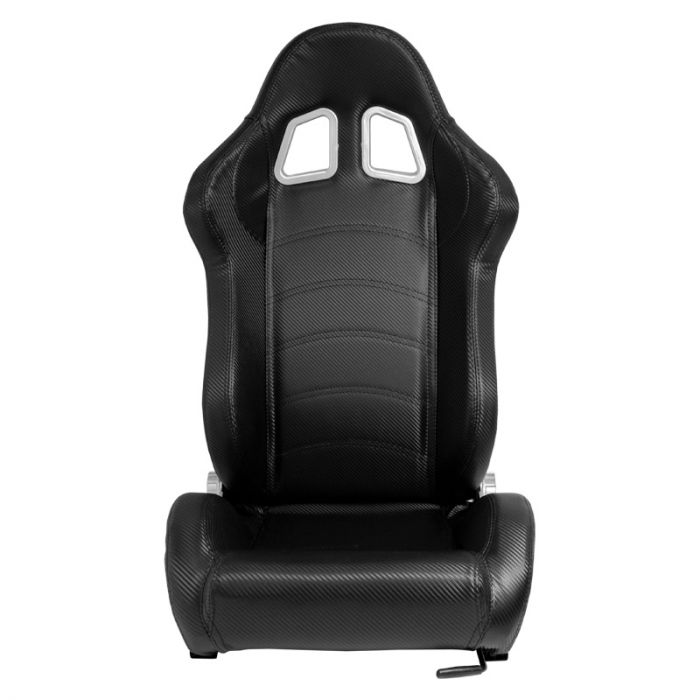 Sport seat 'DS' - Carbon-look Synthetic leather - Dual-side reclinable back-rest - incl. slides