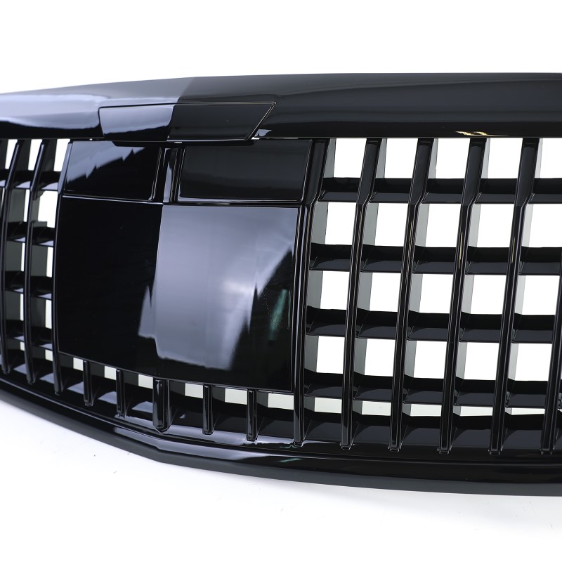 Grill passend voor Mercedes W222 Vertical Design Zwart Nightvision
