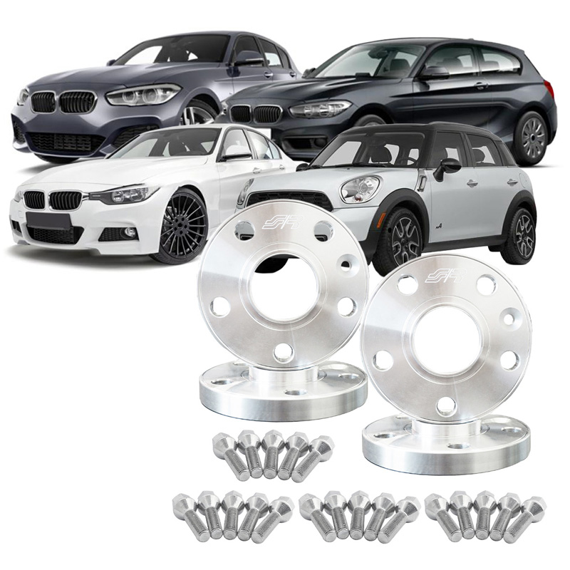 Simoni Racing Aluminium Wheel Spacer Kit - 2x12mm(FA) - 2x16mm(RA) (Hub 72,6mm) including wheel bolts -  BMW various