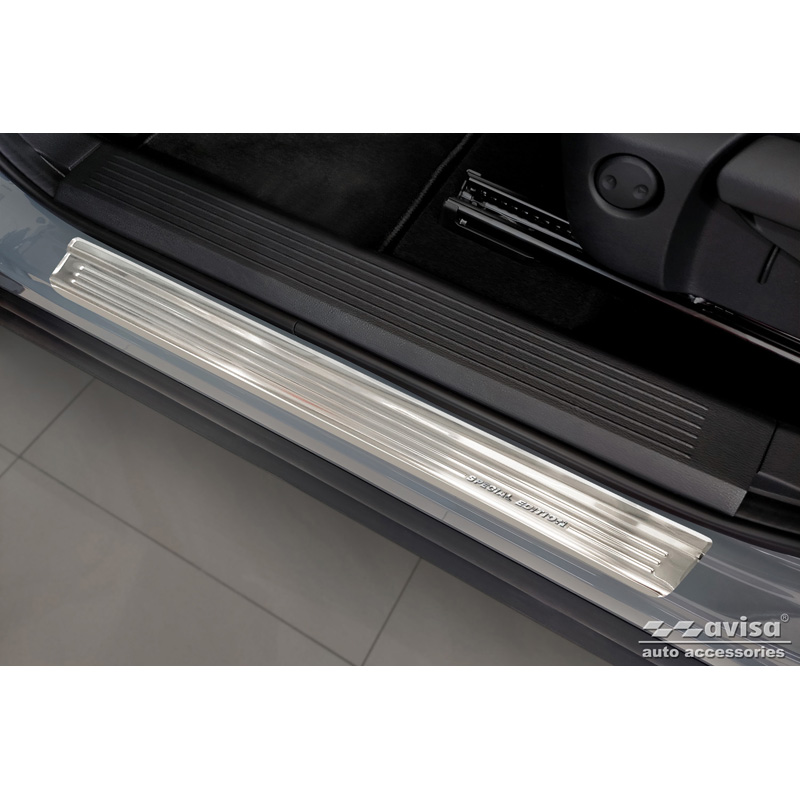Silver Inox door sill protectors  Nissan Qashqai III 2021- - 'Special Edition' - 4-pieces