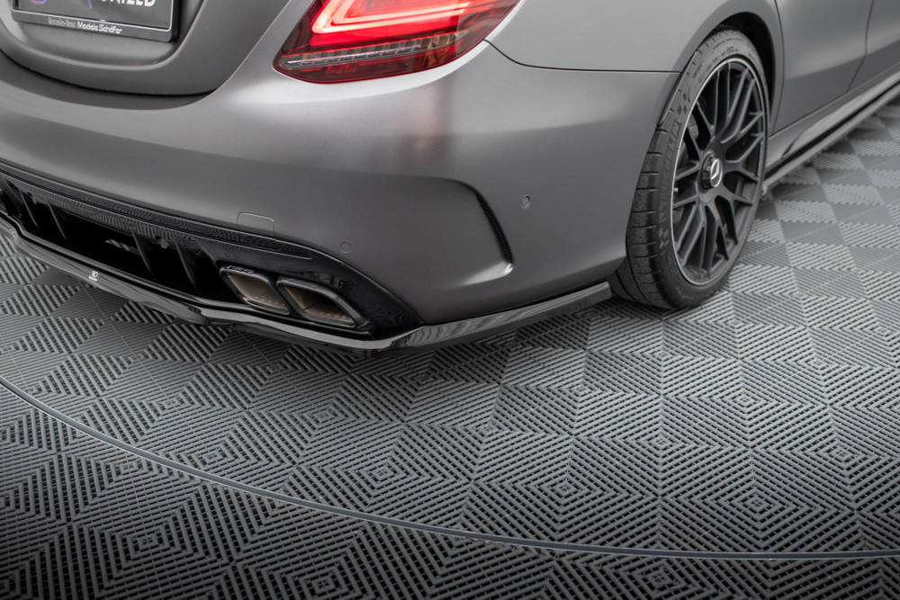 Diffuser passend voor Mercedes AMG C63 Sedan / Estate FL Maxton Glans Zwart
