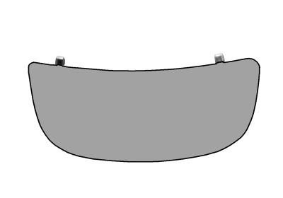 spiegelglas, onder, links Opel Vivaro, 2001-2006