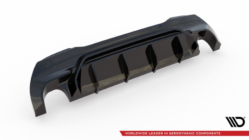 Diffuser passend voor BMW 1 Serie F40 M-Pack/ M135i Maxton Glans Zwart V1