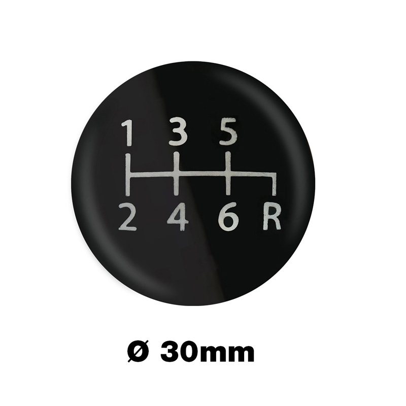Simoni Racing Gear Knob Shift Pattern Scheme 1 - 6-Speed (reverse bottom right) Ø30mm