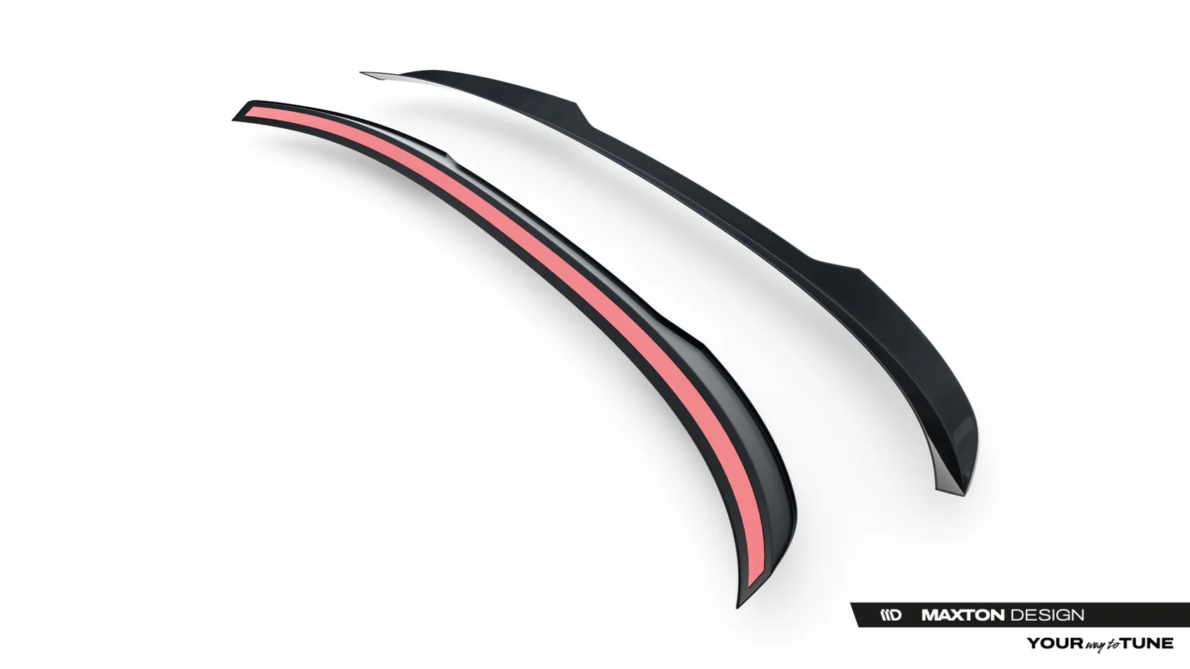Lage Spoiler passend voor Audi SQ5/ Q5 S-Line Sportback Maxton Glans Zwart