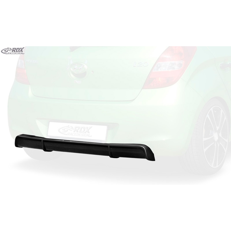 Rear bumper skirt 'Diffuser'  Hyundai i20 PB/PBT 2008-2012 (ABS glossy black)