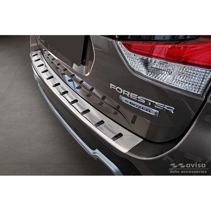 Stainless Steel Rear bumper protector  Subaru Forester (SK) 2018-2024 'STRONG EDITION'