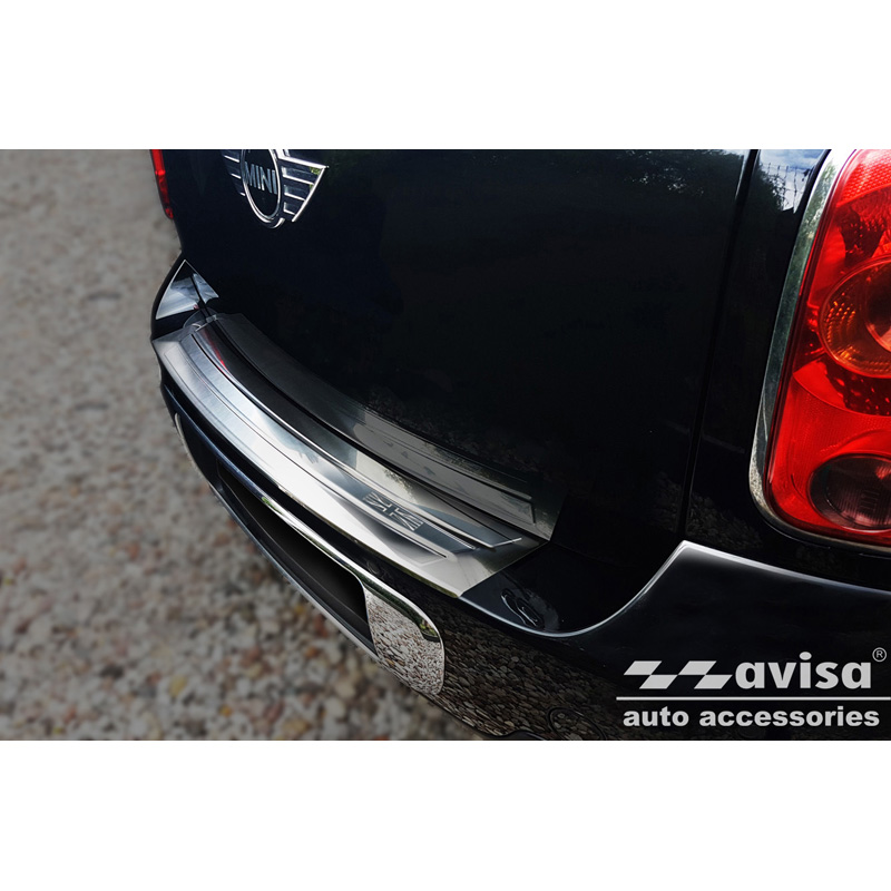 Stainless Steel Rear bumper protector  Mini Countryman R60 2010-2014 'British Flag'