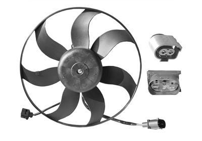 ventilator, 1.2, 1.4, 1.6, 220W, 360mm doorsnee, links VW Golf 6