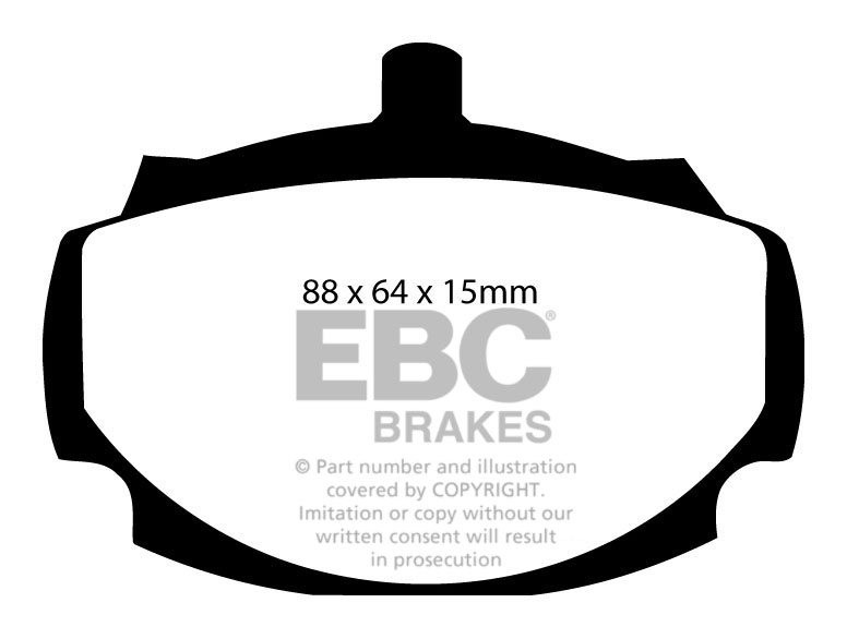 EBC Brakes MITSUBISHI Spacestar 1.8 2001-2005 Remblokken achterz