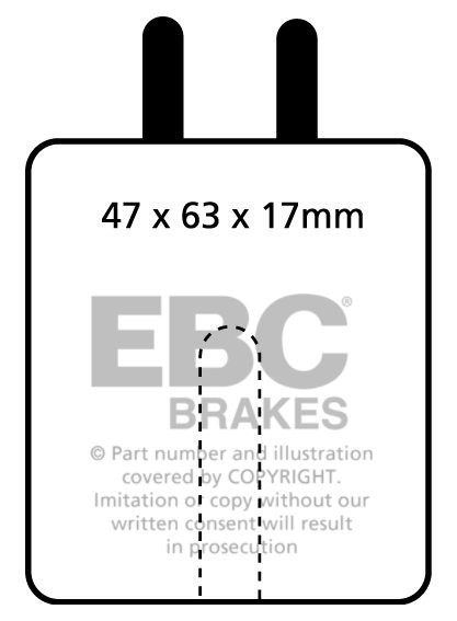 EBC Brakes MG A 1.6 TC 58-60 Remblokken voorzijde greenstuff