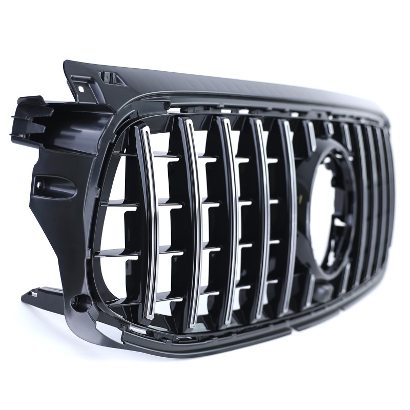 Grill passend voor Mercedes GLB X247 Sportpakket Zwart/Chroom GT Look