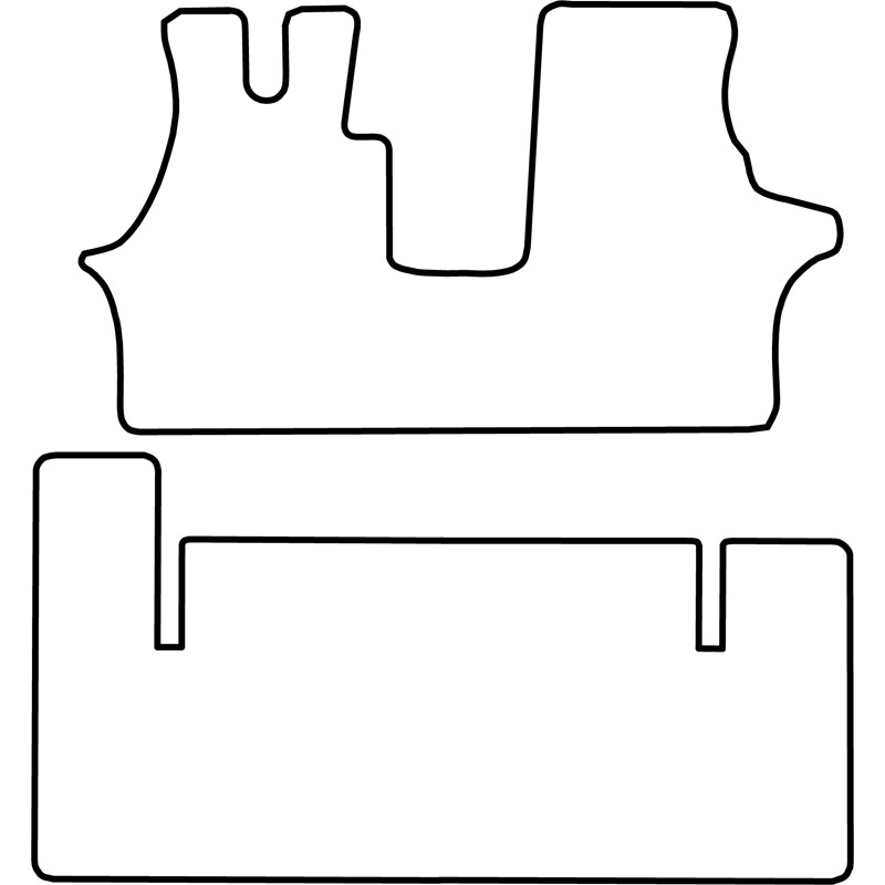 Set velour car mats  Mercedes Vito V-Class (only front)