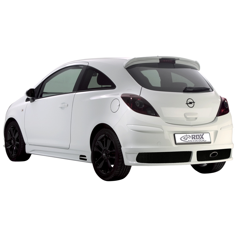 Rear bumper skirt  Opel Corsa D 2006-2011 excl. OPC (PU)