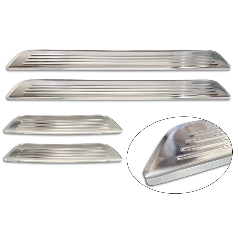 Inox door sill protectors  Honda ZR-V (RZ4) 2023- - 'Lines' - 4-pieces
