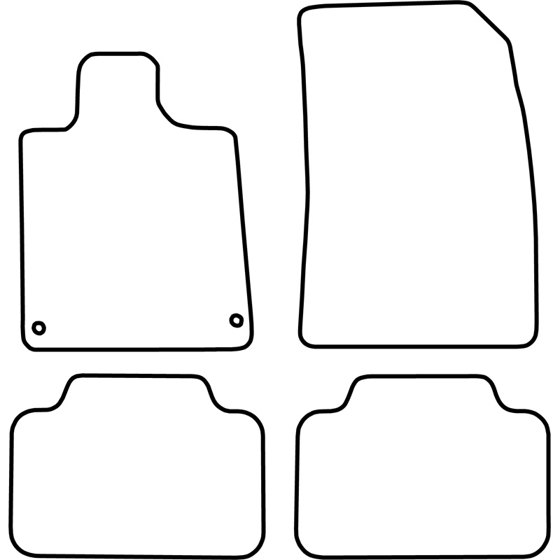 Set car mats  Peugeot 407 coupe 2004-2009