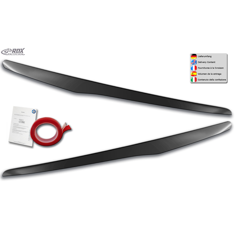 Head light spoilers  Ford B-Max 2012-2017 (ABS)