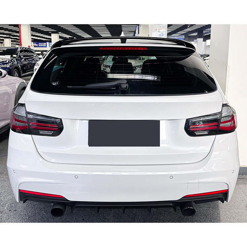 Roof spoiler (Spoiler Cap)  BMW 3-Series F31 Touring 2012-2019 (ABS Glossy Black)