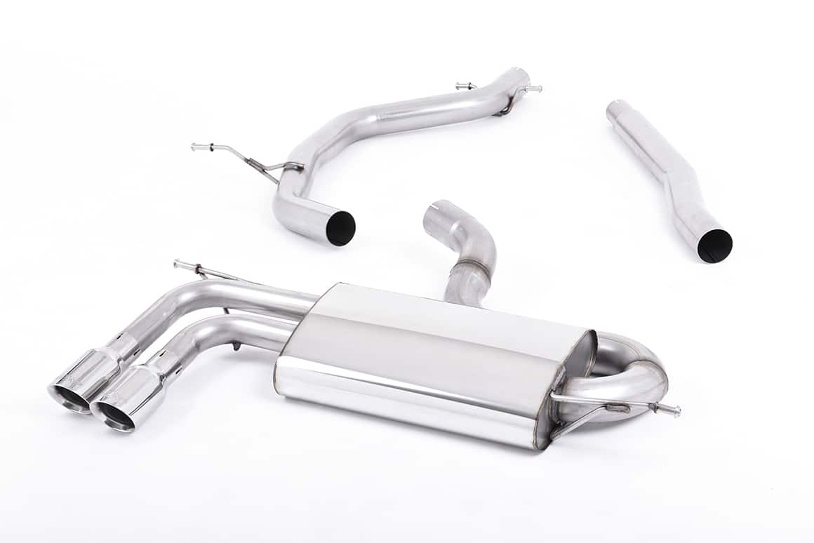 Milltek VW Golf V GT 2.0 TDI cat-back systeem non-resonated(luid